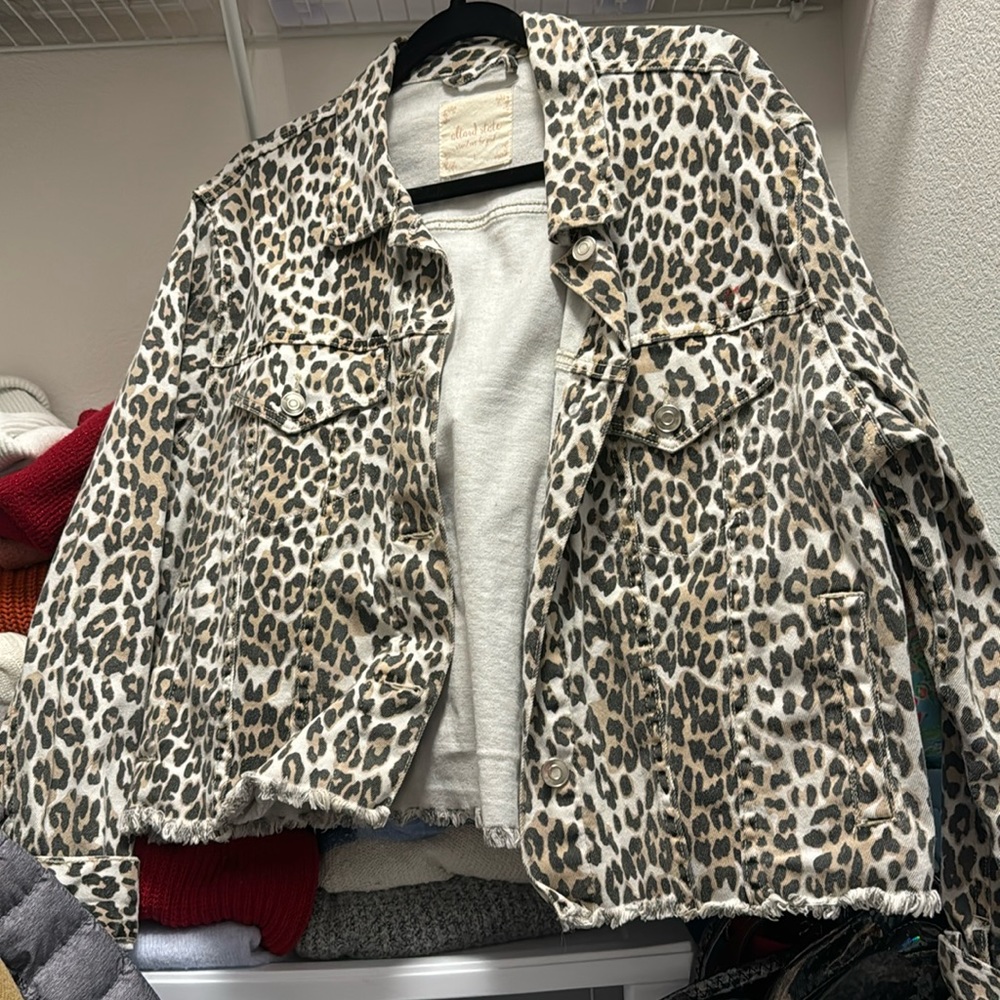 Altar'd State Leopard Print Jacket - image 1